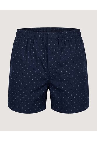 Bóxer Amplio Estampado Geométrico  Para Hombre Azul Ostu Ostu