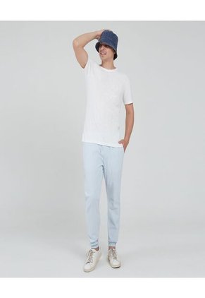 Camiseta Para Hombre Manga Corta Color Blanco Marca Ostu #60091095