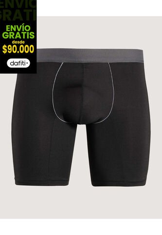 Boxer Para Hombre Filete Medio Microfibra Color Negro Marca Ostu #60000524 Ostu