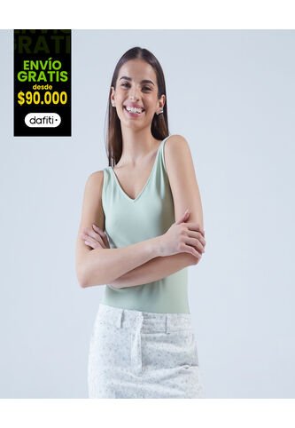 Body Para Mujer Manga Sisa Color Verde  Marca Ostu #40200082 Ostu