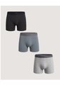 Pack Boxer X3 Náutico  Para Hombre Negro Ostu de Ostu