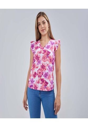 Blusa Para Mujer Manga Sisa Color Rosado  Marca Ostu #40120991 Ostu