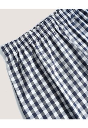 Bóxer Amplio Cuadros Vichy Para Hombre Azul Ostu