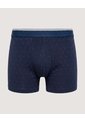 Boxer Corto Estampado Geométrico  Para Hombre Azul Ostu de Ostu