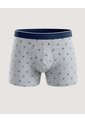 Bóxer Corto Velero Náutico  Para Hombre Gris Ostu de Ostu