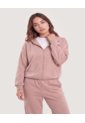 Hoodie Unicolor  Para Mujer Piel Ostu de Ostu