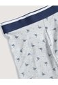 Bóxer Corto Velero Náutico  Para Hombre Gris Ostu de Ostu