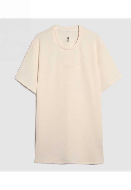 Camiseta Para Hombre Manga Corta Color Crema Marca Ostu #60091521