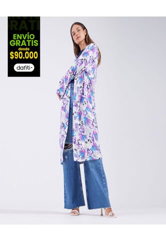 Chaqueta Para Mujer Kimono Color Blanco Marca Ostu #40080171 Ostu