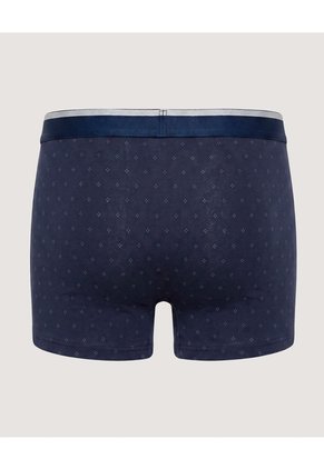 Boxer Corto Estampado Geométrico  Para Hombre Azul Ostu