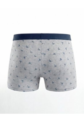 Bóxer Corto Velero Náutico Para Hombre Gris Ostu