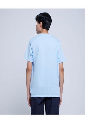 Camiseta Para Hombre Manga Corta Color Azul Claro Marca Ostu #60091257