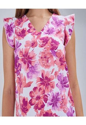 Blusa Para Mujer Manga Sisa Color Rosado Marca Ostu #40120991