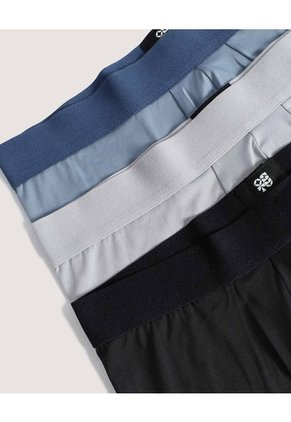 Pack Boxer Medio Básicos X3 Para Hombre Negro Ostu