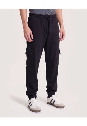 Jogger Cargo Utility Para Hombre Negro Ostu
