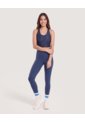 Leggins Con Cortes Anatomicos  Para Mujer Azul Ostu de Ostu