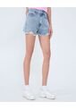 Short Para Mujer Relax Color Azul Claro Marca Ostu #40190330 de Ostu
