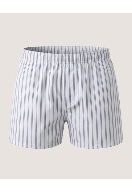 Bóxer Amplio Cuadros Vichy  Para Hombre Azul Ostu