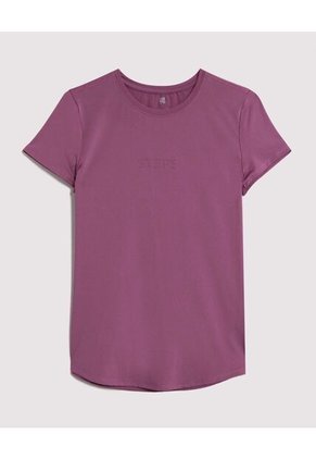 Camiseta Para Mujer Manga Corta Cuello Redondo Color Morado Marca Ostu #40092660