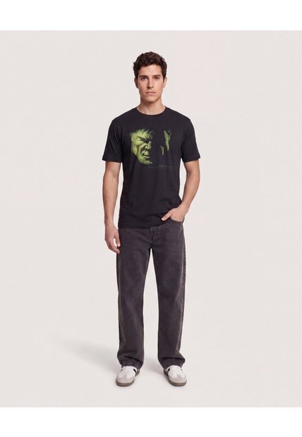 Camiseta Hulk Shadow  Para Hombre Negro Ostu