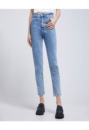 Jean Para Mujer Mom Color Azul Claro Marca Ostu #40160445