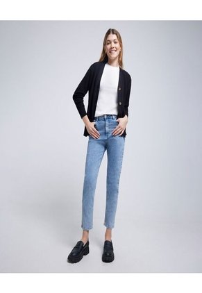 Jean Para Mujer Mom Color Azul Claro Marca Ostu #40160445