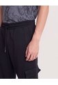 Jogger Cargo Utility  Para Hombre Negro Ostu de Ostu
