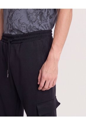 Jogger Cargo Utility Para Hombre Negro Ostu