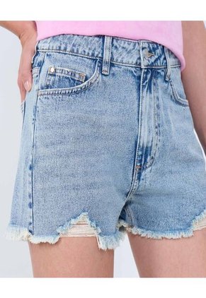 Short Para Mujer Relax Color Azul Claro Marca Ostu #40190330