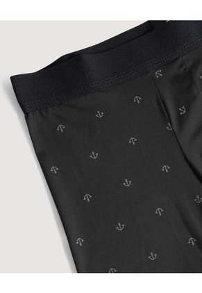 Boxer Medio Estampado Para Hombre Negro Ostu