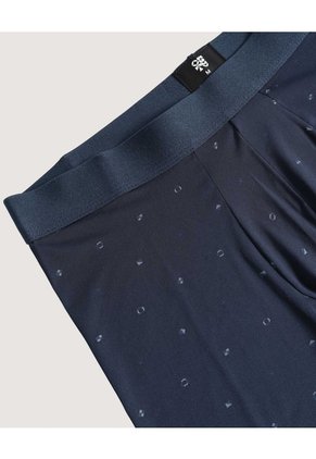 Boxer Medio Estampado Para Hombre Azul Ostu