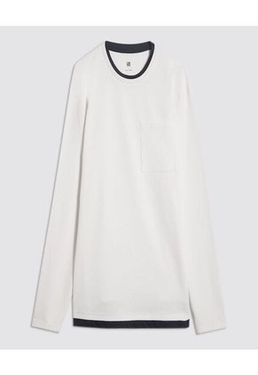 Camiseta Para Hombre Manga Larga Color Crema Marca Ostu #60091537