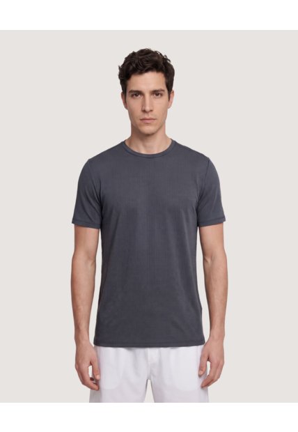 Camiseta Active Jaspe  Para Hombre Negro Ostu