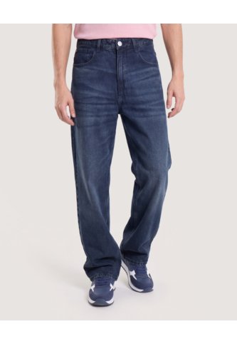 Jean Loose Black Y Blue  Para Hombre Azul Ostu Ostu