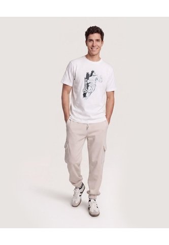 Camiseta Avengers Power  Para Hombre Crema Ostu Ostu