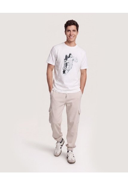 Camiseta Avengers Power  Para Hombre Crema Ostu