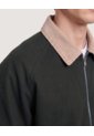 Chaqueta Harrington Bicolor  Para Hombre Verde Ostu de Ostu