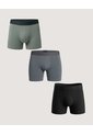 Pack X3 Boxer Medio Básico  Para Hombre Negro Ostu de Ostu