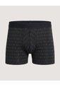 Bóxer Medio Rayas Minimalistas  Para Hombre Negro Ostu de Ostu