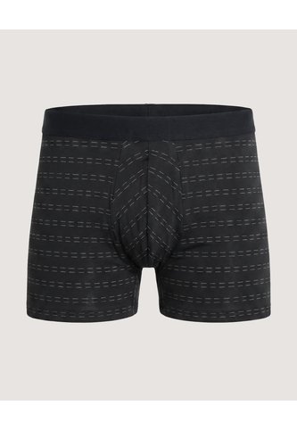 Bóxer Medio Rayas Minimalistas  Para Hombre Negro Ostu Ostu