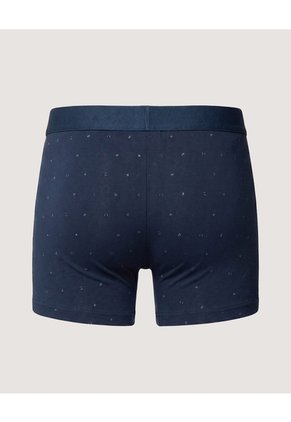 Boxer Medio Estampado Para Hombre Azul Ostu