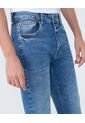 Jean Para Hombre Skinny Color Azul Medio Marca Ostu #60160415 de Ostu