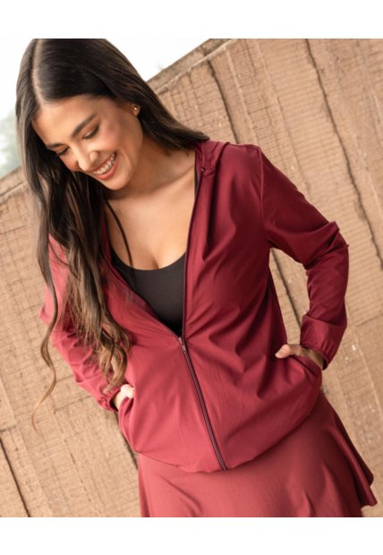 Chaqueta  Para Mujer Deportiva Color Vino Marca Ostu #40080260
