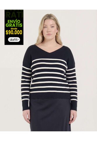 Saco Para Mujer Cuello V Color Negro Marca Ostu #40330078 Ostu