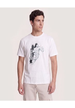 Camiseta Avengers Power Para Hombre Crema Ostu