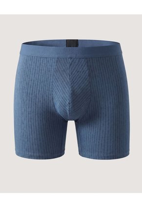 Boxer Medio Estampado Para Hombre Azul Ostu