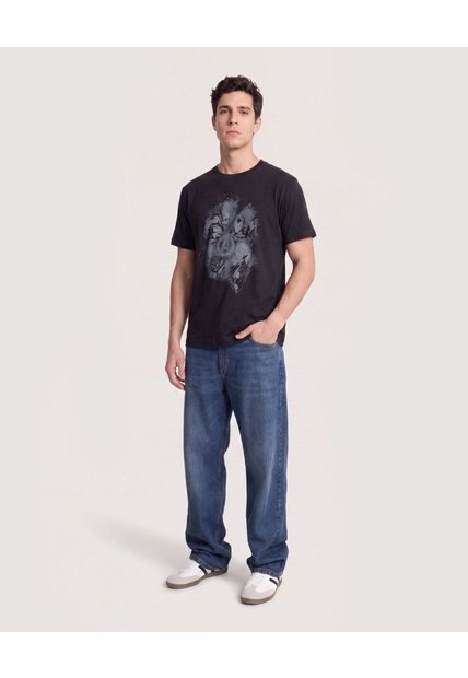 Camiseta Avengers Shadow  Para Hombre Negro Ostu