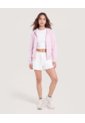 Hoodie Unicolor  Para Mujer Lila Ostu de Ostu