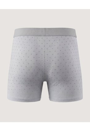 Boxer Medio Estampado Para Hombre Gris Ostu