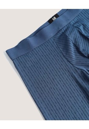 Boxer Medio Estampado Para Hombre Azul Ostu